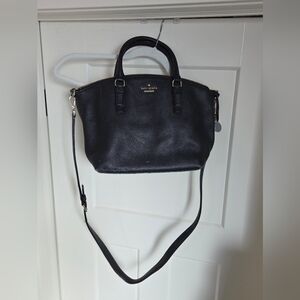 Kate Spade Elegant Black Leather Satchel